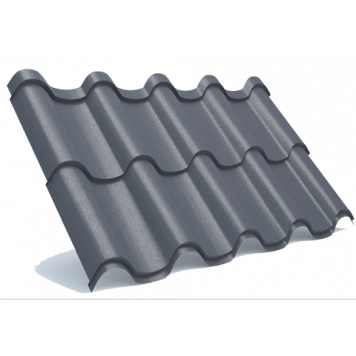 Металлочерепица LAURA PREMIUM 0.50 матовый полиэстер цветовая коллекция RAL ( Arcelor Mittal )-0