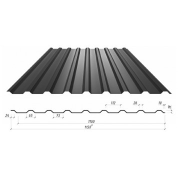 Профнастил ПК-20 0.32 цветовая коллекция RAL 1,15 ( China )-0