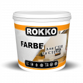 Краска ROKKO 1л водоэмульсионная для стен и потолков