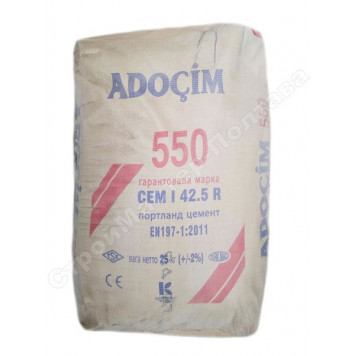 Цемент ADOCIM ПЦ1 550/25кг D0 Турция-0