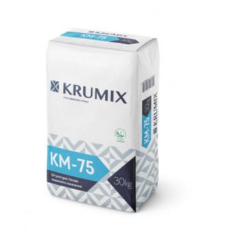 Штукатурка гипсовая для машинного нанесения KRUMIX KM-75 ( 5-25 ) 30 кг Штукатурка гипсовая для машинного нанесения KRUMIX KM-75 ( 5-25 ) 30 кг-0