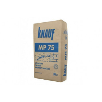 Штукатурка гипсовая для машинного нанесения Knauf MP-75 ( 5-30 ) 30 кг Штукатурка гипсовая для машинного нанесения Knauf MP-75 ( 5-30 ) 30 кг-0