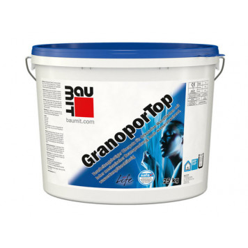 Штукатурка акриловая BAUMIT GranoporTop 1,5K камешковая 1,5мм 25кг-0
