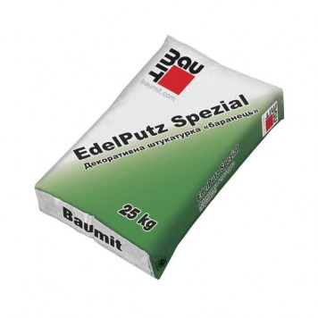 Штукатурка минеральная BAUMIT Edelputs 1.5K камешковая 1,5мм 25кг-0